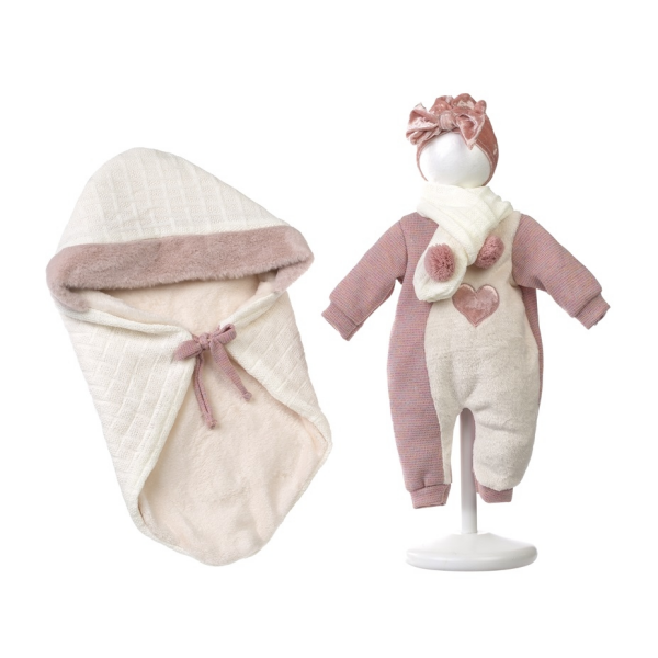 Set Vestido Muñeca 42 cm y Complemento de Arrullo Llorens V9-74008