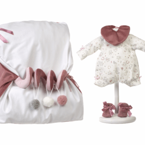 Set Vestido Muñeca 42 cm y Complemento Cojin Parque Llorens V9-74026