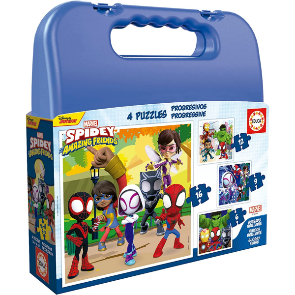 Puzzle Maleta Progresivo Spidey Educa 19580
