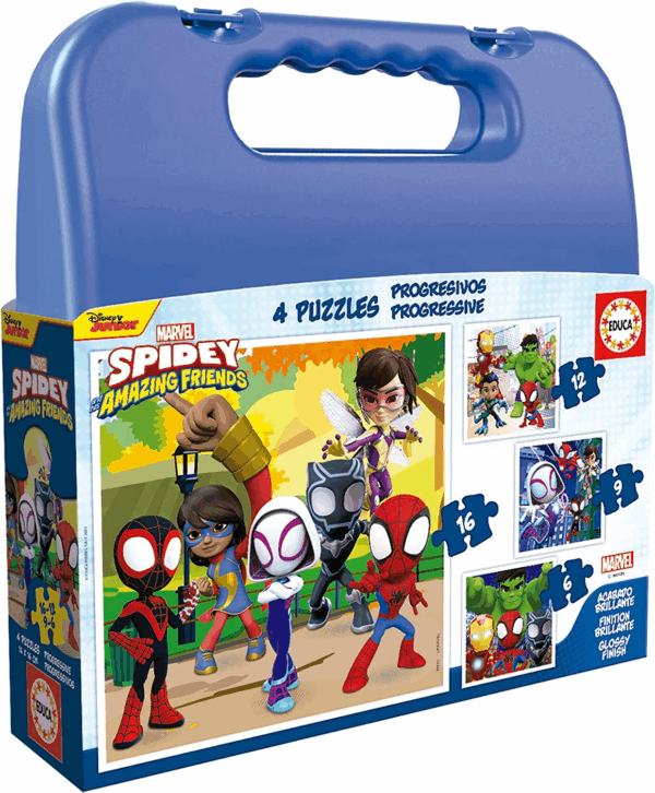 Puzzle Maleta Progresivo Spidey Educa 19580