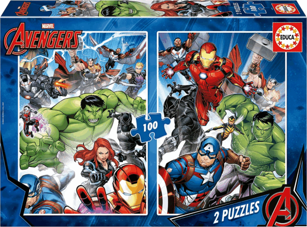 Puzzle 2x100 Avengers Educa 19679