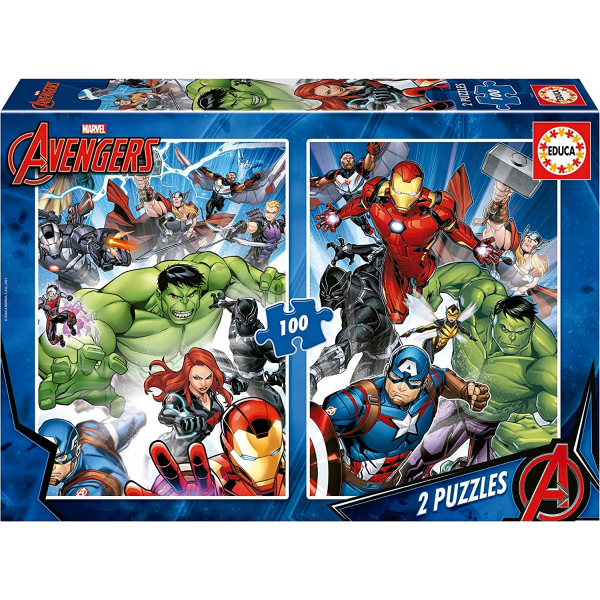 Puzzle 2x100 Avengers Educa 19679