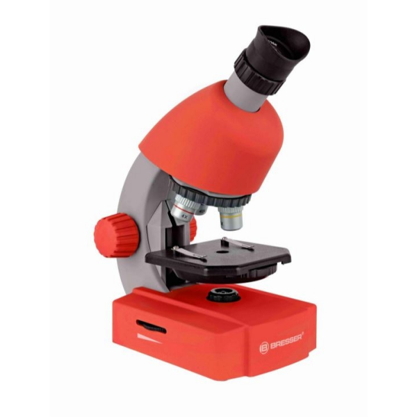 Microscopio 40x-640x Monocular Bresser Junior Rojo National Geographic Bresser