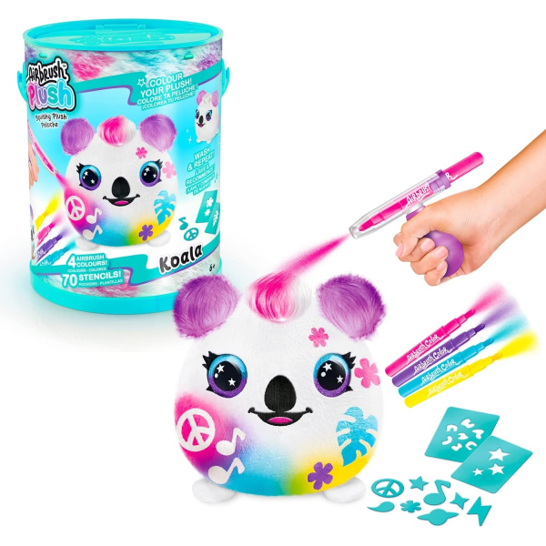 Cubo con Peluche Koala Airbrush Plush Canal Toys