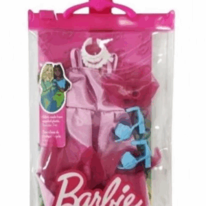 Vestido Barbie Vestido Rosa con Zapatos Azules Mattel HJT20