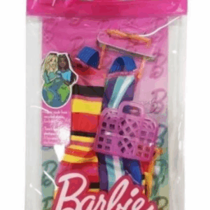 Vestido Barbie Rayas Colores Mattel HJT22
