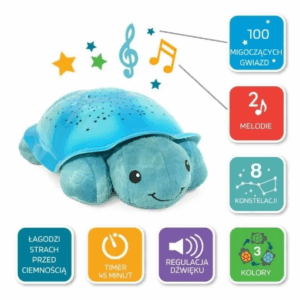 Cloud-b Twinkling Twi light Turtle Aqua luz y musica.
