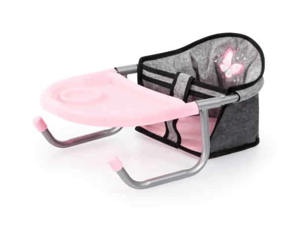 Asiento de mesa con bandeja para muñeca