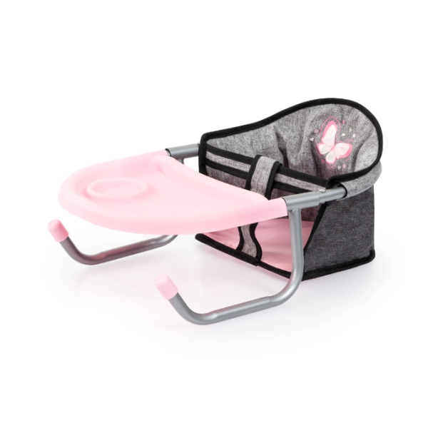 Asiento de mesa con bandeja para muñeca
