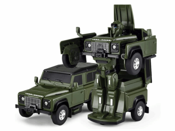 Transformer Land Rover Defender color verde Rastar esc 1:32