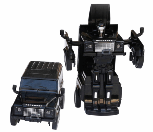 Transformer Land Rover Defender color negro Rastar esc 1:32