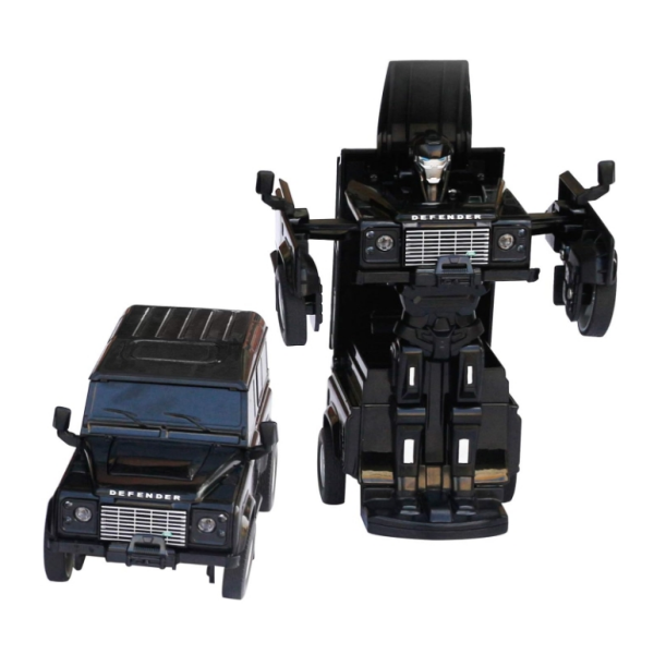 Transformer Land Rover Defender color negro Rastar esc 1:32