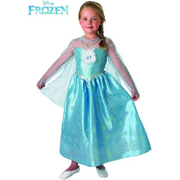 Disfraz Infantil Frozen Elsa Deluxe T: M (5 a 6 Años) Rubies