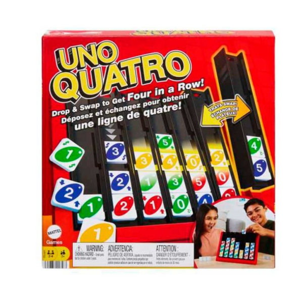 UNO Quatro juego de mesa Mattel HPF82