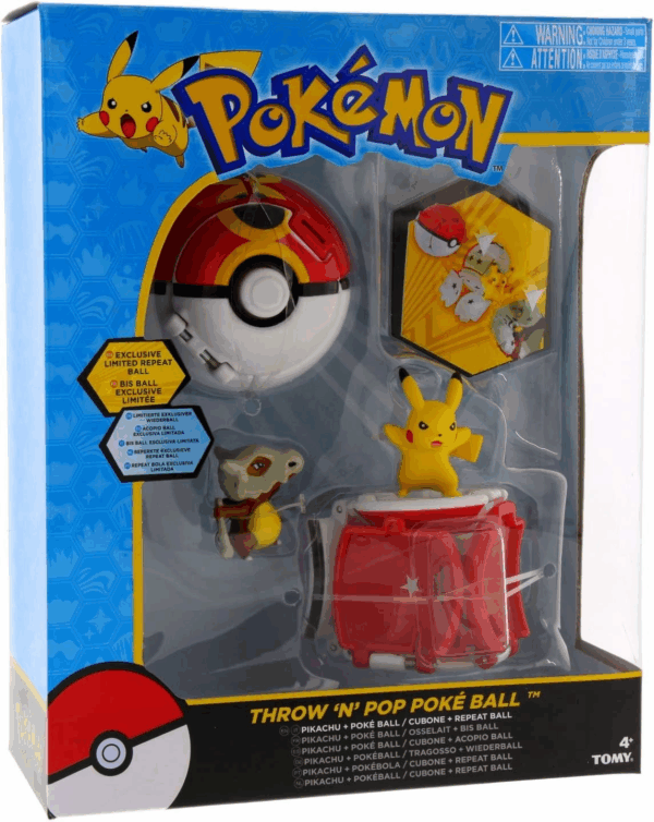 Pokemon Pikachu Poke Ball Cubone Repeat Ball Tomy