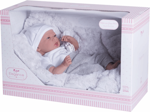 Muñeca con Peso Dafne Gris 40 cm con Cojin Arias