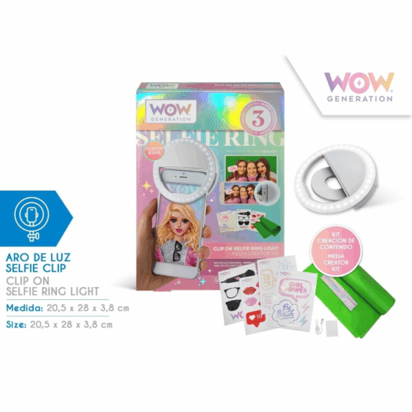 Aro de Luz Para Selfie con Complementos Kids