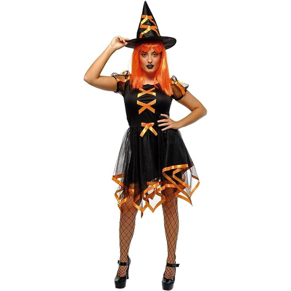 Disfraz Bruja Cuca Naranja Adulto Rubies