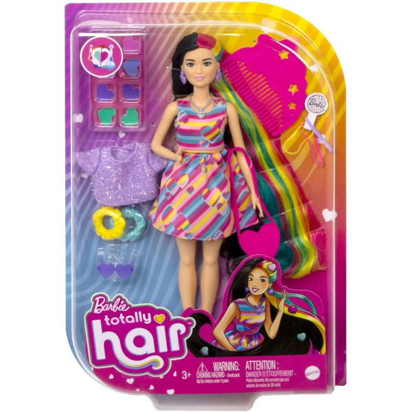 Barbie Totally Hair Pelo Extralargo Morena Matel HCM90