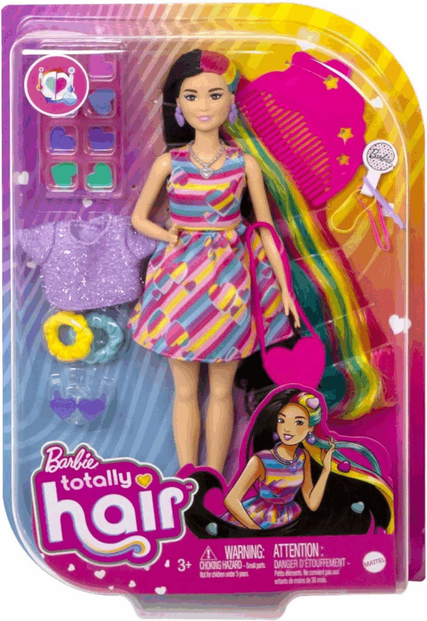 Barbie Totally Hair Pelo Extralargo Morena Matel HCM90
