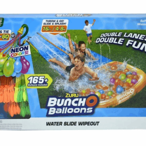 Pista hinchable Buncho con 165 globos de agua neon