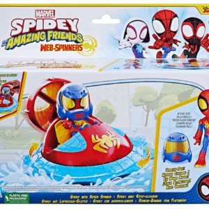 Spidey Con Vehículo Hover Spinner Y Figura De Acción Hasbro