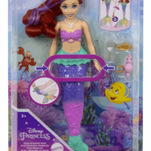 Princess Ariel sirena nada y chapotea disney Mattel HPD43
