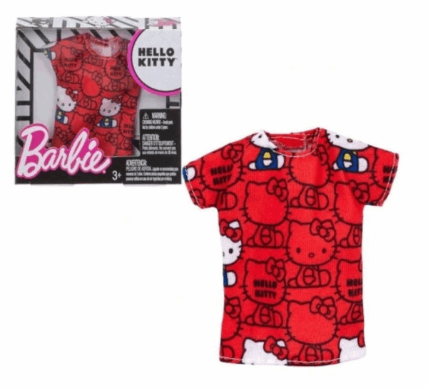 Vestido rojo Barbie Hello Kitty Mattel FLP41