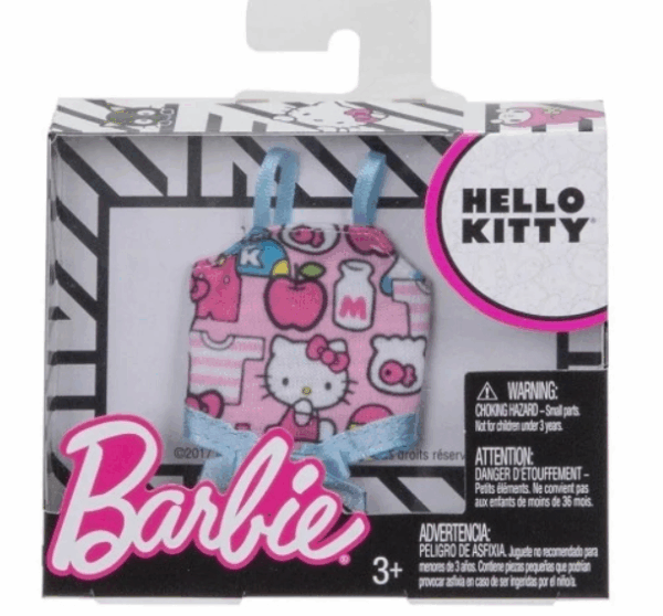 Vestido rosa Barbie Mattel FLP42