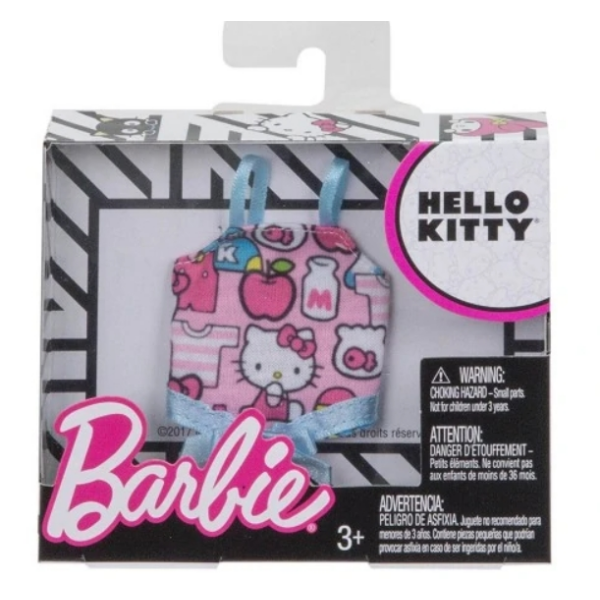 Vestido rosa Barbie Mattel FLP42