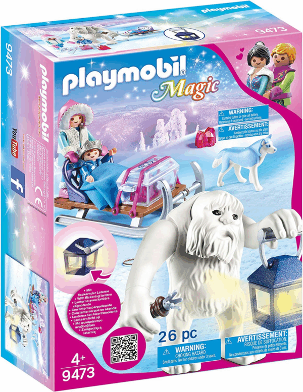 Trol de nieve con trineo playmobil 9473