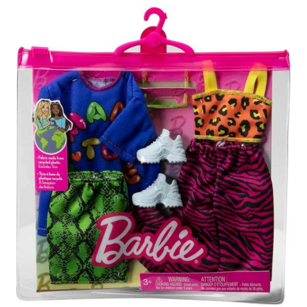 Pack 2 looks moda animal print Mattel HJT36