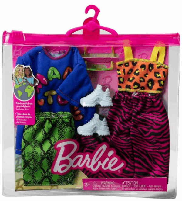 Pack 2 looks moda animal print Mattel HJT36