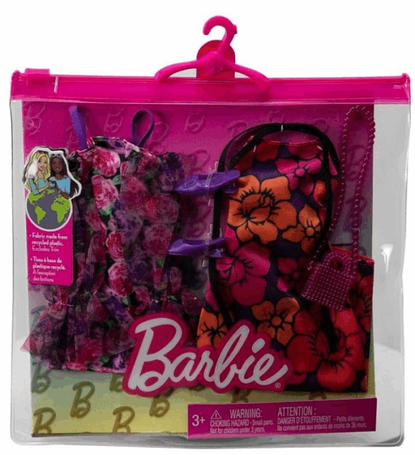 Pack 2 looks moda flores Mattel HJT35