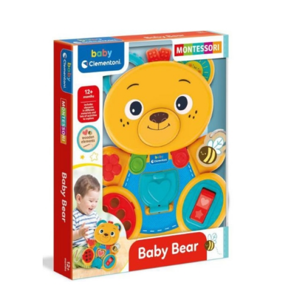Baby Osito panel de actividades Montessori clemenoni 17856