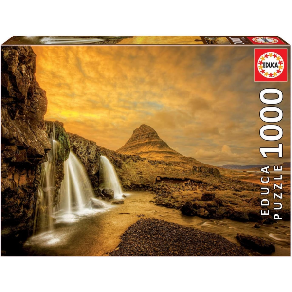 Educa Puzzle1000 piezas Cascada Kirkjufellsfoss, Islandia