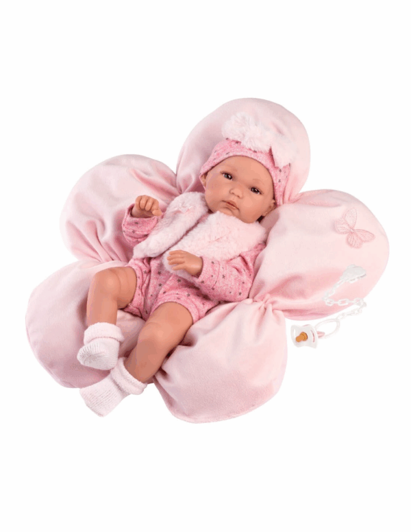 Bimba 35cm con Cojin Rosa LLorens 63592