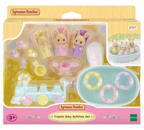 Sylvanian families habitacion del baño trillizos ref 5707