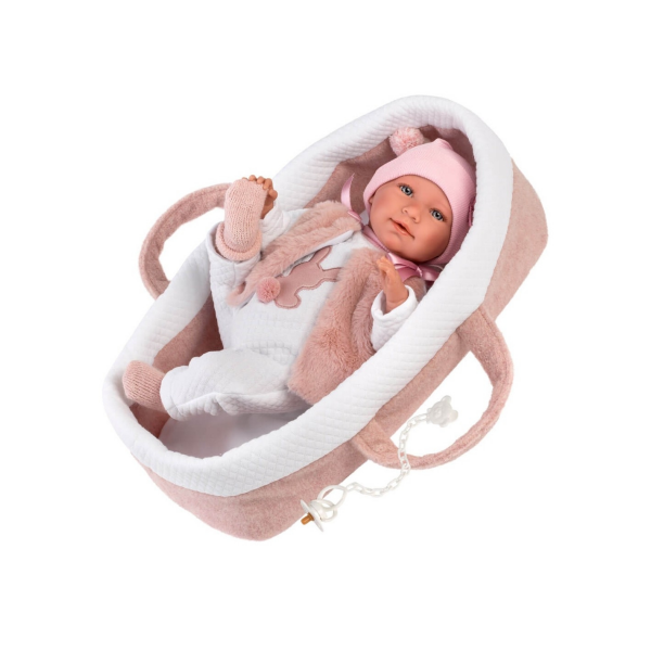 Mimi 40 cm Lloron con Capazo LLorens 74012