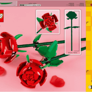 Lego Flowers Rosas Set de Flores Artificiales Lego 40460