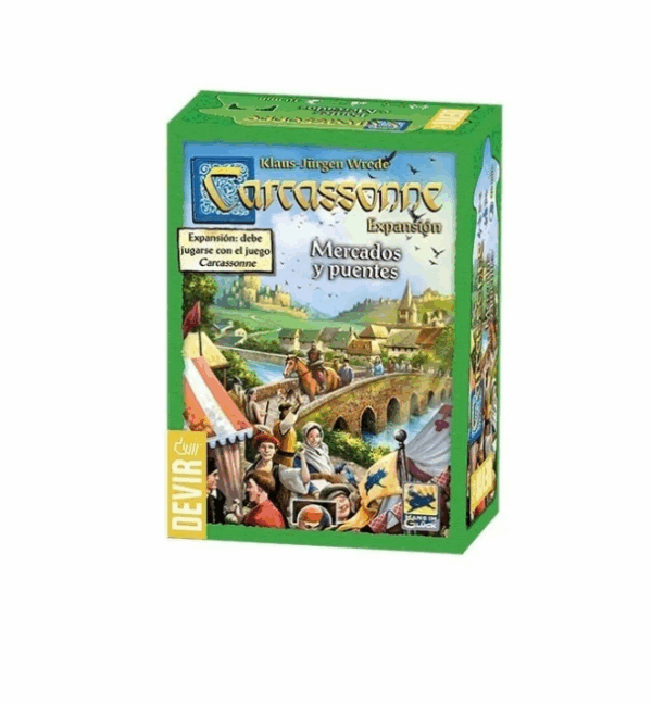 Carcassonne Mercados y puentes juego Devir BGCARME