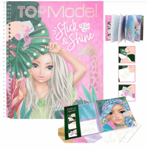 TopModel libro para colorear stick & shine 12470-A