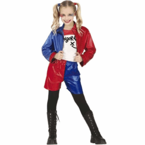 GUIRCA Disfraz de Harley Peligrosa Infantil TALLA 3-4 AÑO (95-105 CMS)