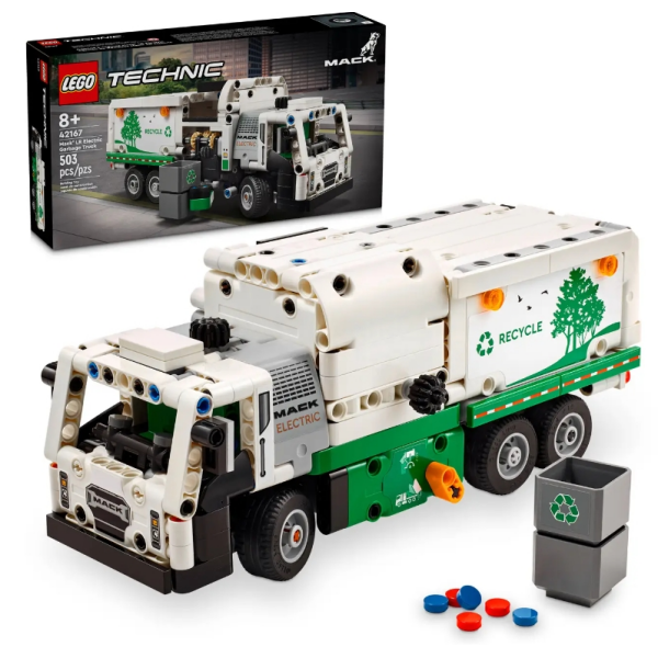 Camion de residuos Mack LR electric Lego Technic 42167