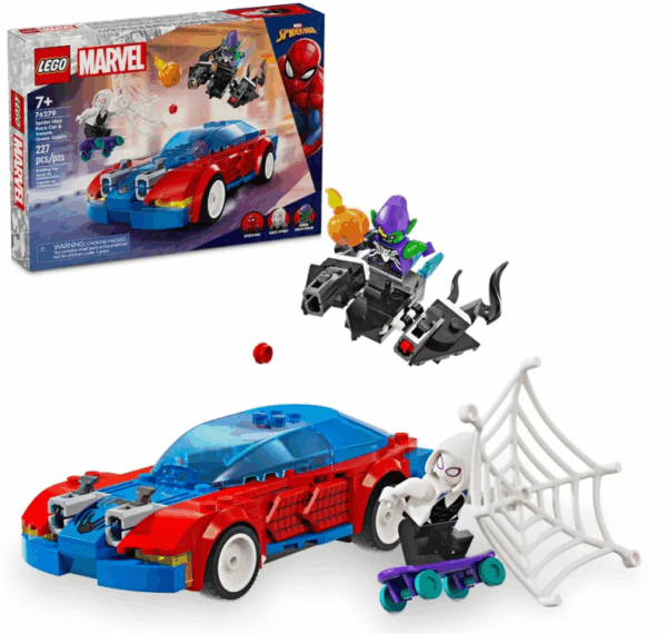 Coche de Carreras de Spider-Man y Duende Verde Venomizado Lego Marvel 76279