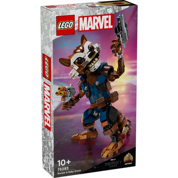Lego Rocket y Bebe Groot Lego Marvel 76282