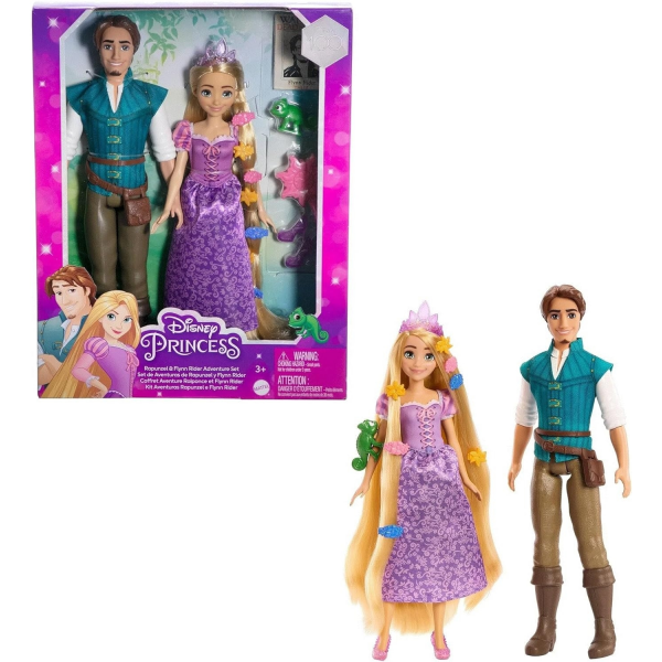 Set de Aventuras de Rapunzel y Flynn Rider Disney Mattel HLW39