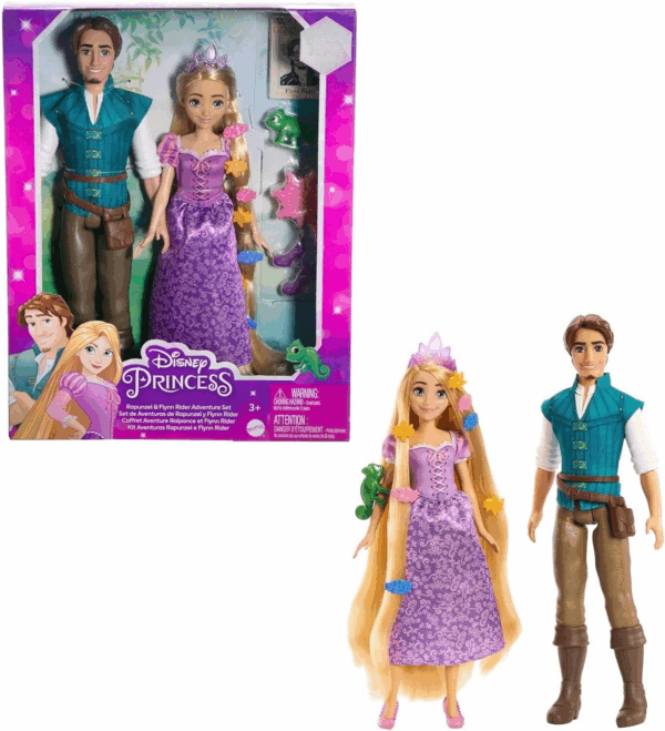 Set de Aventuras de Rapunzel y Flynn Rider Disney Mattel HLW39