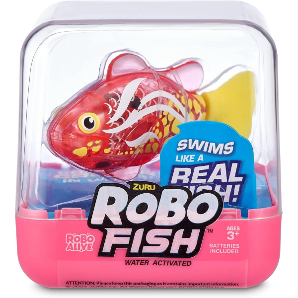 Robo Fish Color Changes Fucsia cola amarilla Zuru