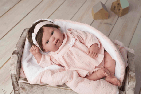Muñeca Reborn Valentina 45 cm con manta Arias
